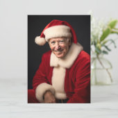 Santa Claus Joe Biden Feiertagskarte (Stehend Vorderseite)