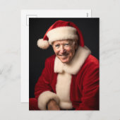 Santa Claus Joe Biden Feiertagspostkarte (Vorne/Hinten)