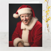 Santa Claus Joe Biden Karte (Gelbe Blume)