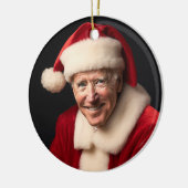 Santa Claus Joe Biden Keramik Ornament (Links)