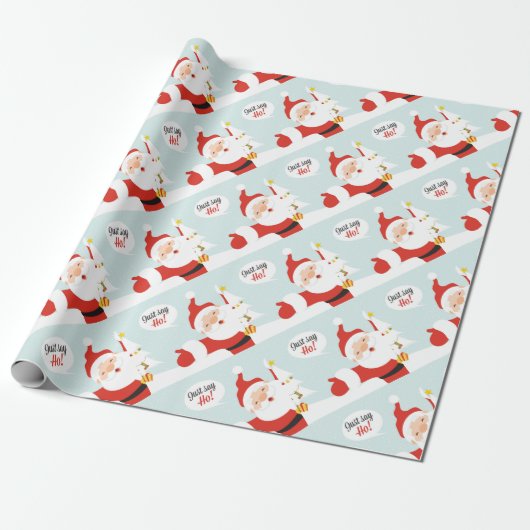 Santa Claus - just say go Geschenkpapier (Ungerollt)