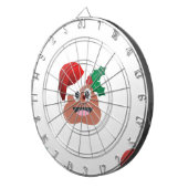 santa claus kackte emoji dartscheibe (Vorderseite rechts)