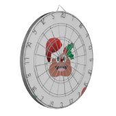 santa claus kackte emoji dartscheibe (Vorderseite Links)