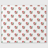 santa claus kackte emoji geschenkpapier (Flach)