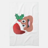 santa claus kackte emoji handtuch (Vertikal)