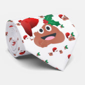 santa claus kackte emoji krawatte (Gerollt)