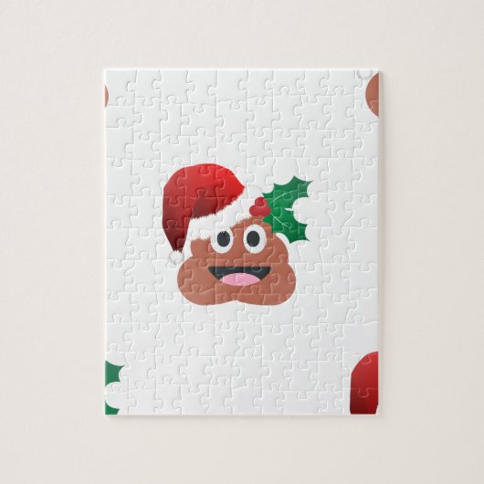 santa claus kackte emoji puzzle (Vertikal)