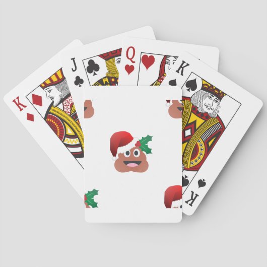 santa claus kackte emoji spielkarten (Rückseite)