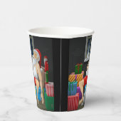 Santa Claus Kaffeezeit Pappbecher (Rechts)