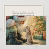 Santa Claus Kätzchen Katze Weihnachten (Vorne/Hinten)