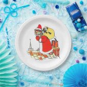 Santa Claus Katze, Louis Wain Pappteller (Party)