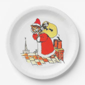 Santa Claus Katze, Louis Wain Pappteller (Vorderseite)