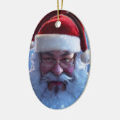 Santa Claus Keramik Ornament (Links)