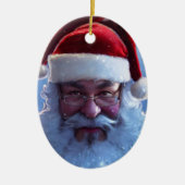 Santa Claus Keramik Ornament (Vorne)