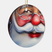 Santa Claus Keramik Ornament (Links)