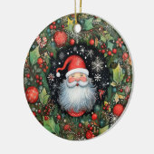 Santa Claus Keramik Ornament (Links)