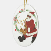 Santa Claus Keramik Ornament (Links)