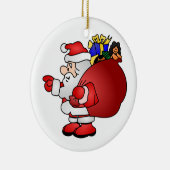 Santa Claus Keramik Ornament (Rechts)