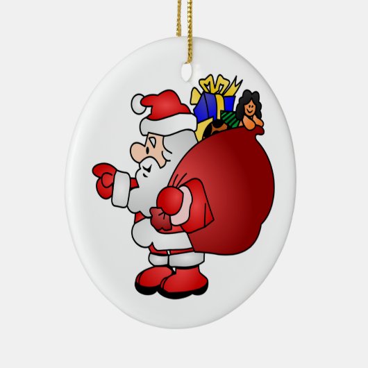 Santa Claus Keramik Ornament (Rechts)