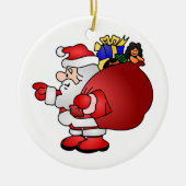 Santa Claus Keramik Ornament (Vorne)