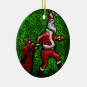 Santa Claus Keramikornament (Rechts)