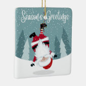 Santa Claus Keramikornament (Rechts)