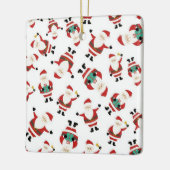 Santa Claus Keramikornament (Links)