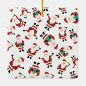 Santa Claus Keramikornament (Rückseite)