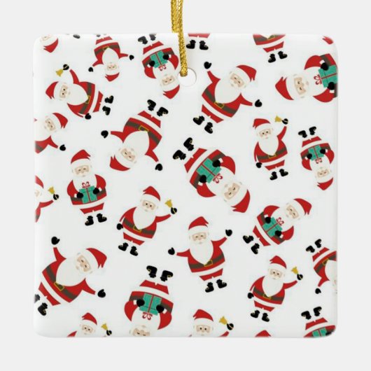 Santa Claus Keramikornament (Vorderseite)