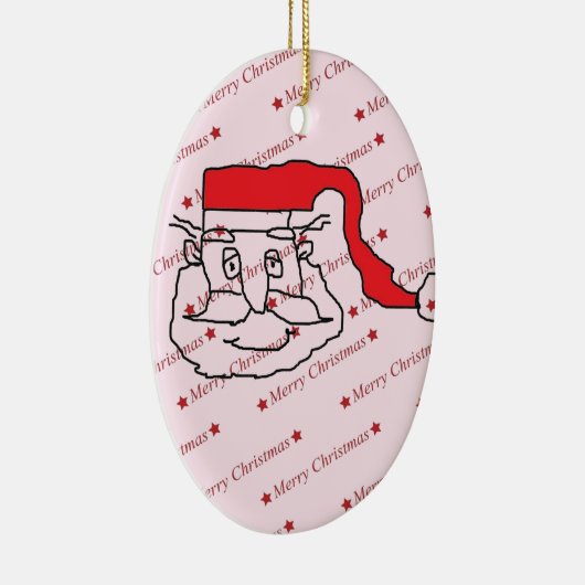 Santa Claus Keramikornament (Rechts)