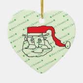 Santa Claus Keramikornament (Vorne)