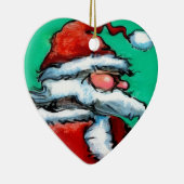 Santa Claus Keramikornament (Rechts)