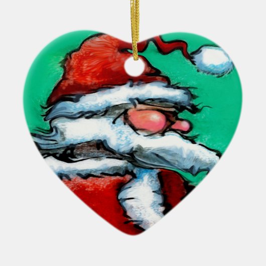 Santa Claus Keramikornament (Vorne)