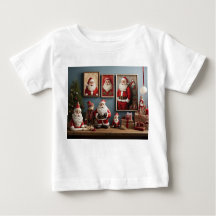 Santa-Claus-Kinder in Shirt