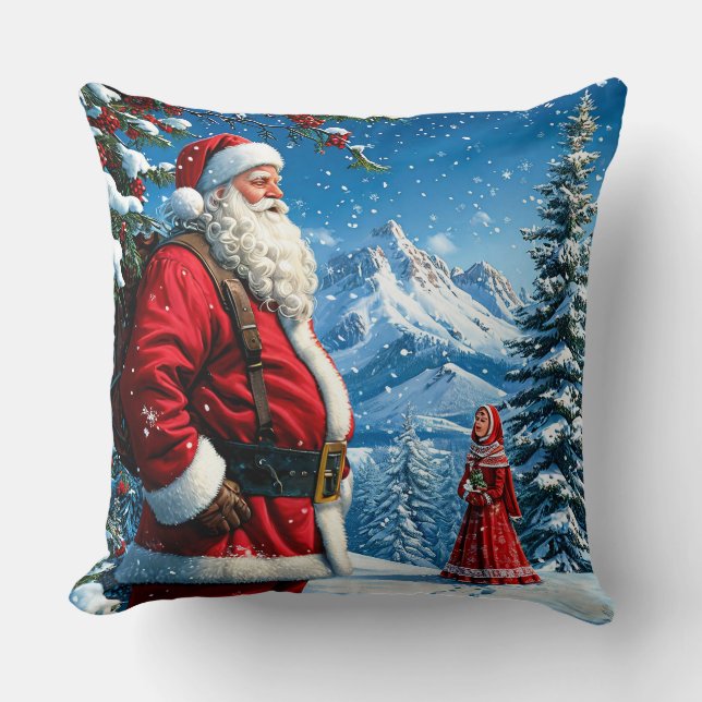 Santa Claus Kissen (Vorderseite)