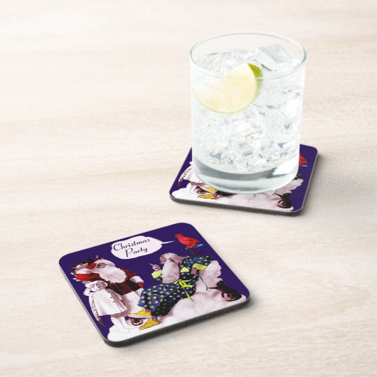 SANTA CLAUS, KLEINE ANGEL & MERLIN Weihnachtsgebäc Getränkeuntersetzer (Rechte Seite)