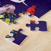 SANTA CLAUS, KLEINE ANGEL & MERLIN Weihnachtsgebäc Puzzle (Seite)