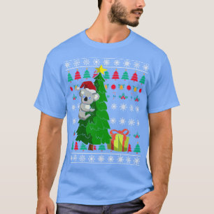 Santa Claus Koala Ugly Weihnachten T-Shirt