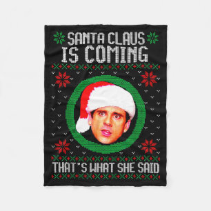 Santa Claus kommt Das hat sie gesagt  Fleecedecke