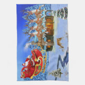 SANTA CLAUS KOMMT GESCHIRRTUCH (Vertikal)