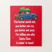 Santa Claus kommt in die Stadt Puzzle Kids Game (Vertikal)