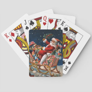 Santa Claus kommt in die Stadt Spielkarten
