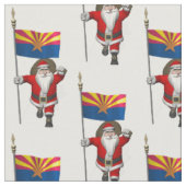 Santa Claus kommt nach Arizona Stoff (Nahaufnahme)