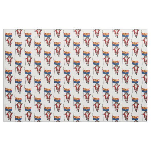 Santa Claus kommt nach Arizona Stoff (Fat Quarter (45,7 x 55,9 cm))