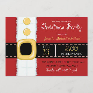 Santa-Claus-Kostüm Weihnachtsfeier Einladung