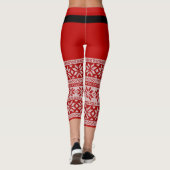 Santa Claus Kostume Weihnachten Leggings (Rückseite)