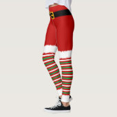 Santa Claus Kostume Weihnachten Leggings (Links)