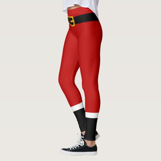 Santa Claus Kostume Weihnachten Leggings (Links)