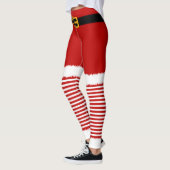 Santa Claus Kostume Weihnachten Leggings (Links)