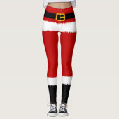 Santa Claus Kostüme Weihnachten-Leggings Leggings (Vorderseite)